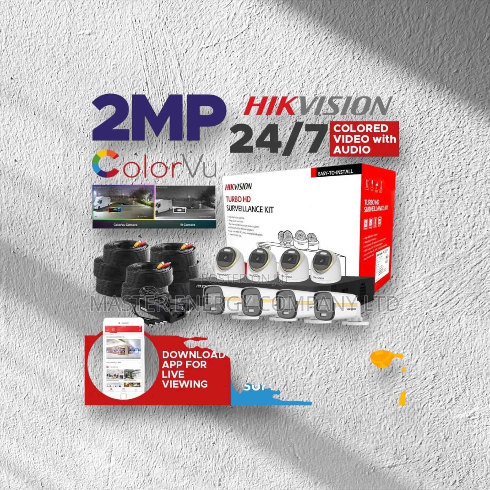 8 Channel CCTV Cameras Full Kit 2mp Mewu
