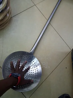 Commercial Long-Handled Stainless Steel Skimmer or Strainer Spoon