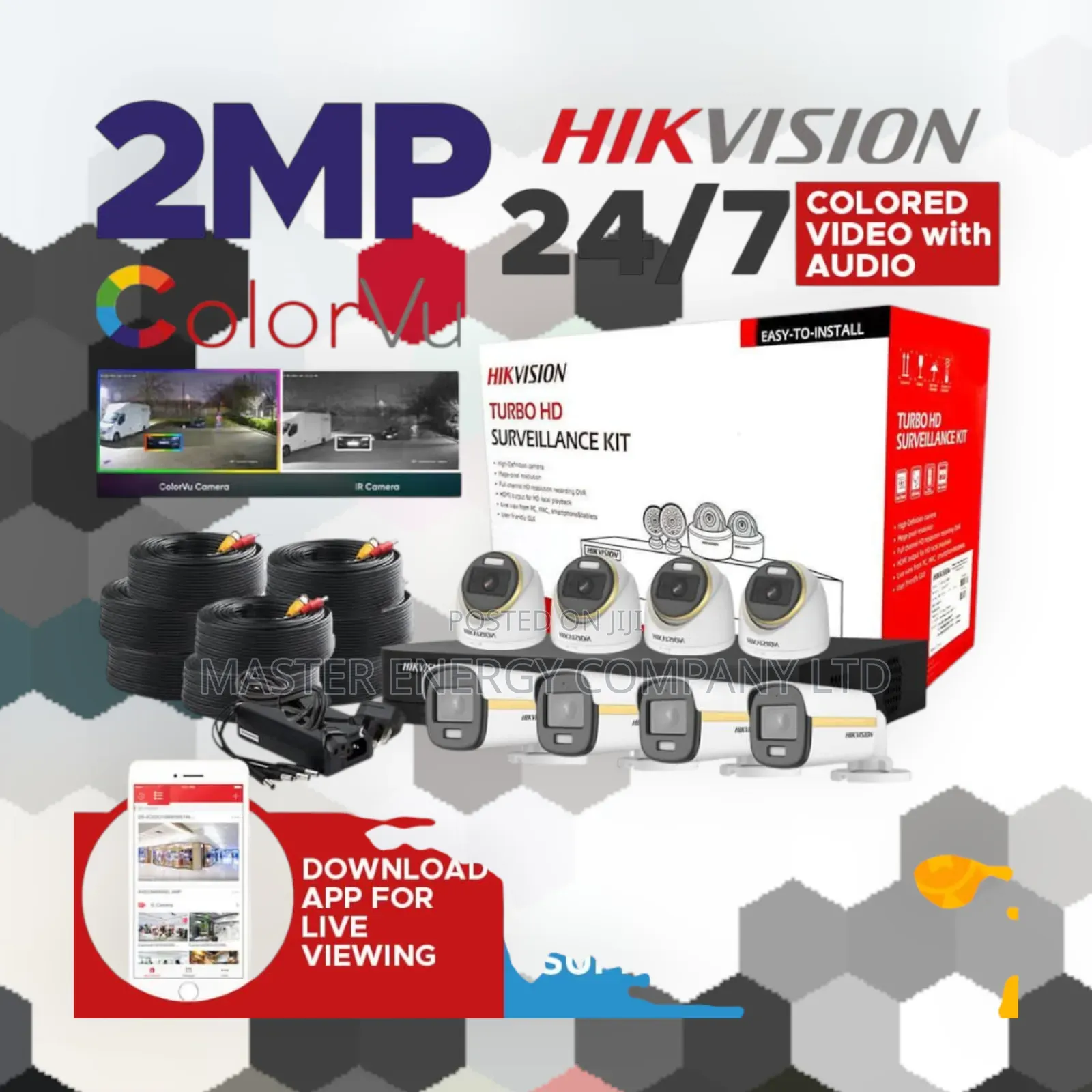 8 Channel CCTV Cameras Full Kit 2mp Xona