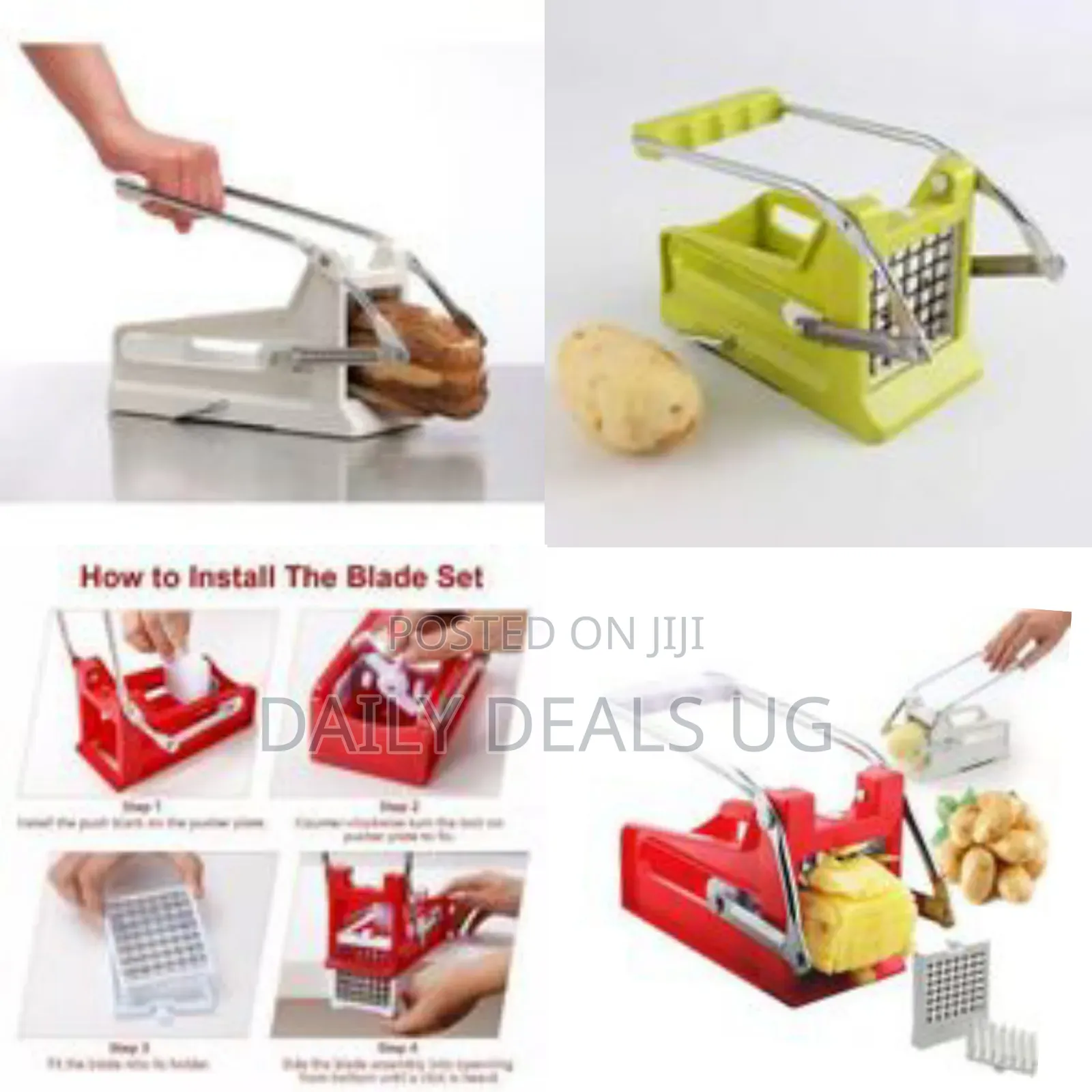 Jumbo Interchangeable Vegetable Potato Chips Cutter Slicer Chopper