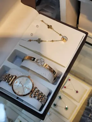 Empori Armani Women's Gift Box Wrist Time Piece With a Bracelet