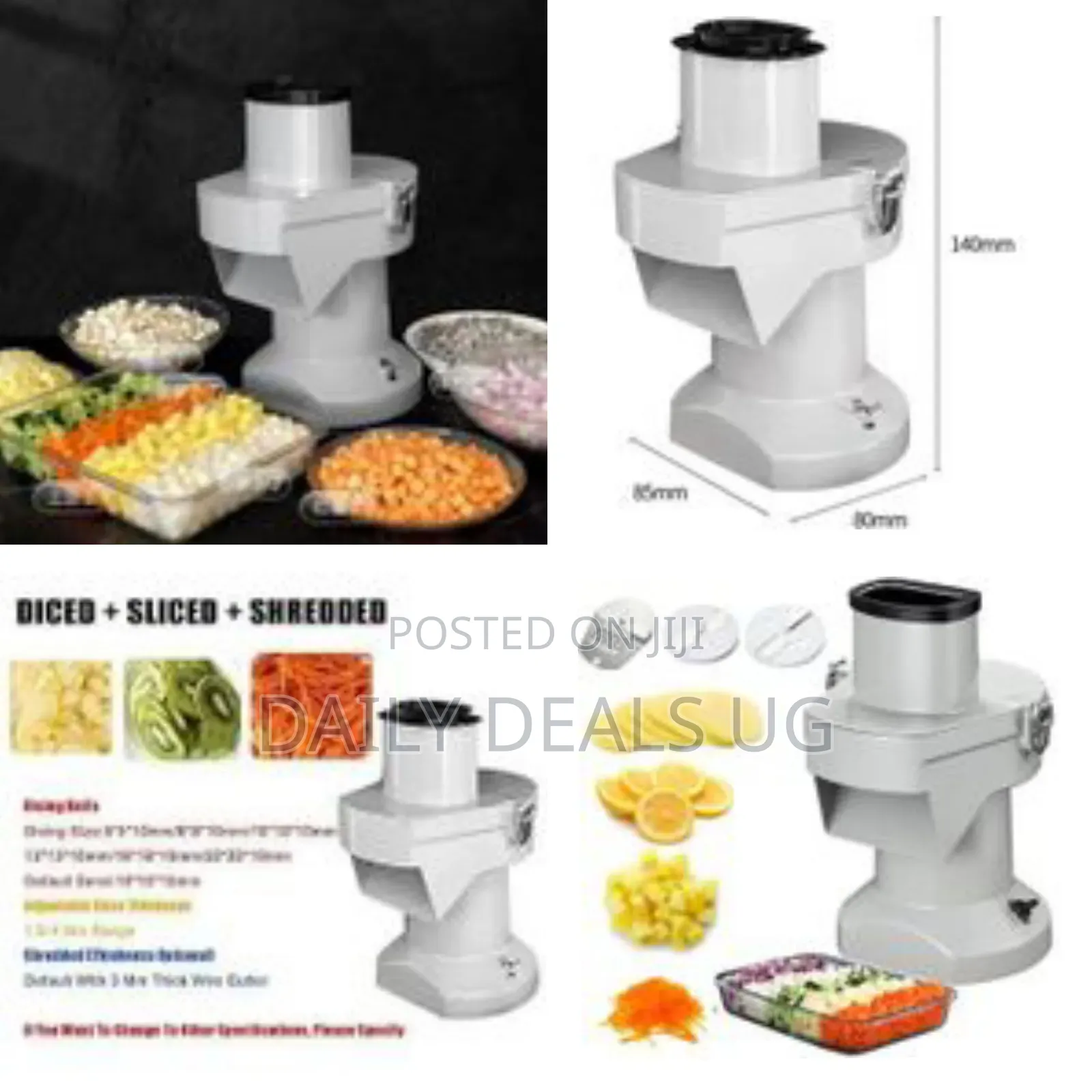 3in1 Automatic Commercial Stainless Steel Fruit and Vegetable Chopper