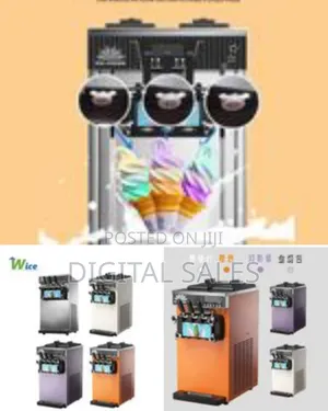 Commercial Ice Cream Vending Machine 2+1 Mixing Flavors Soft Service
