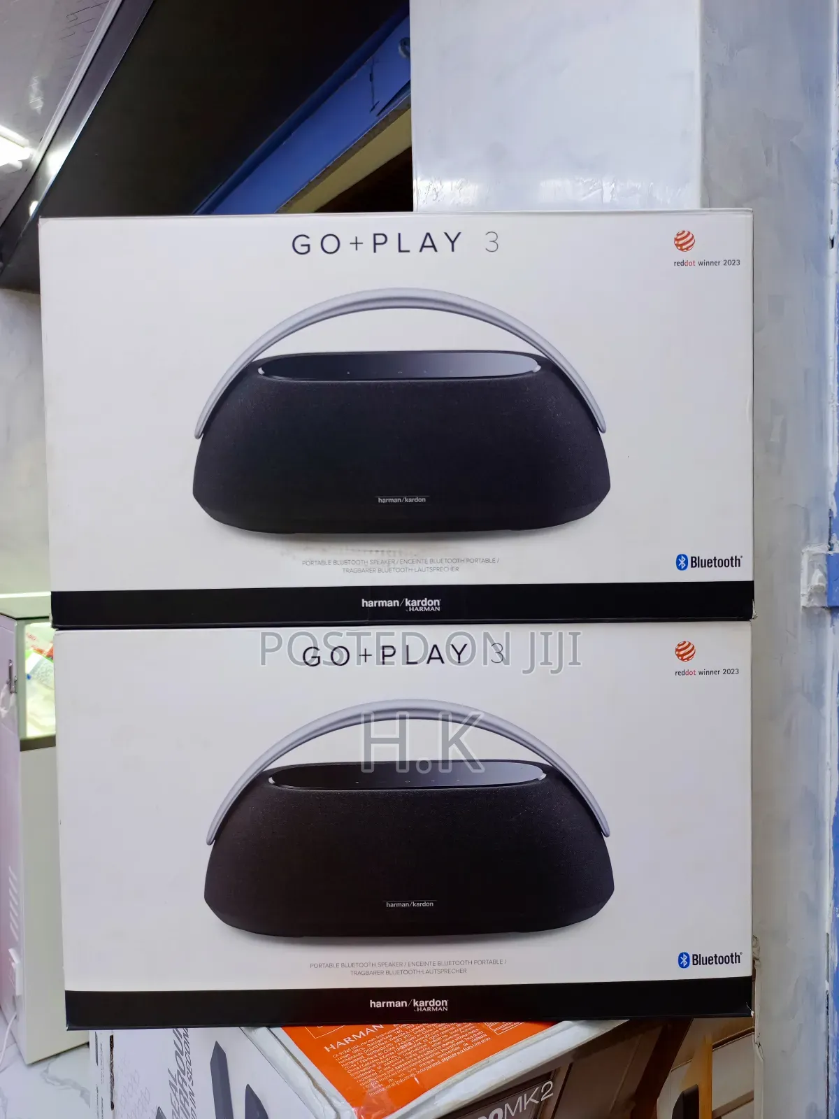 Harman Kardon Go + Play 3 Portable Bluetooth Speaker.