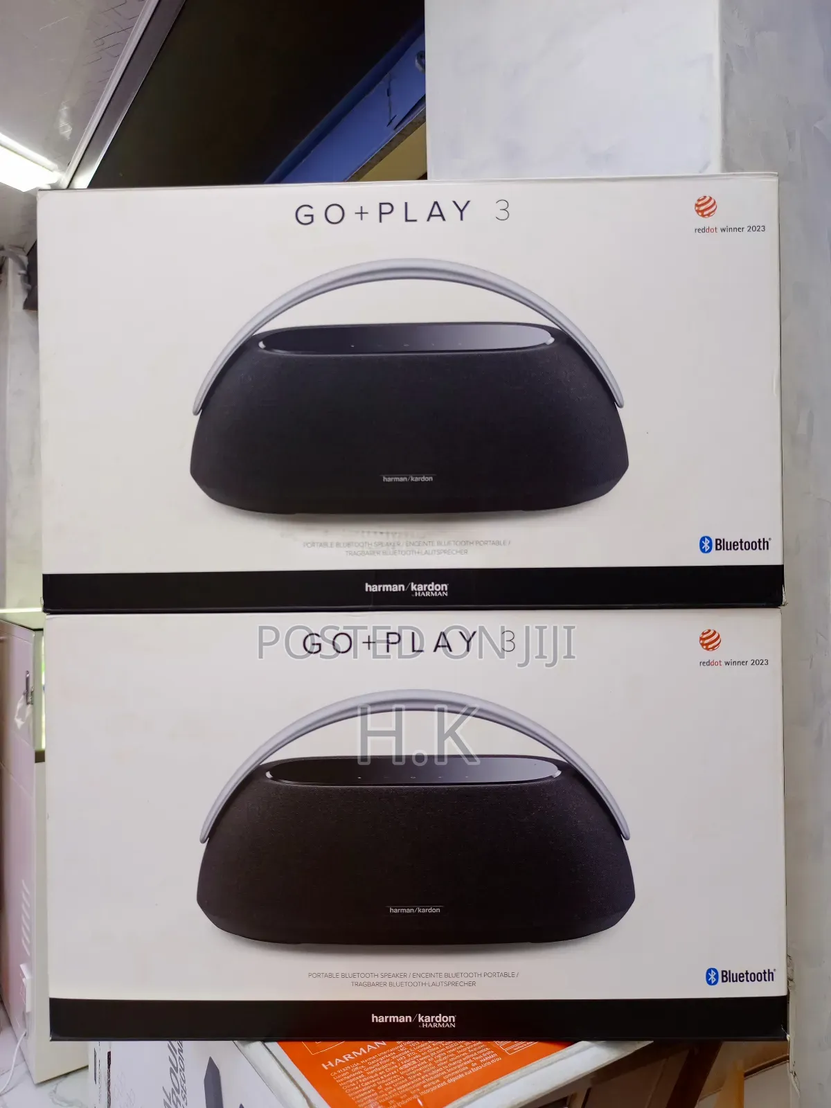 Harman Kardon Go + Play 3 Portable Bluetooth Speaker.