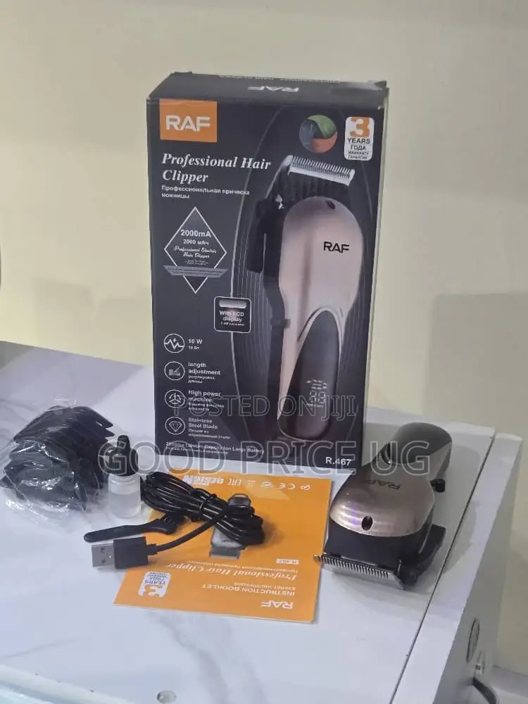 Raf Rechargeable Hair Clipper With Led Digital Display