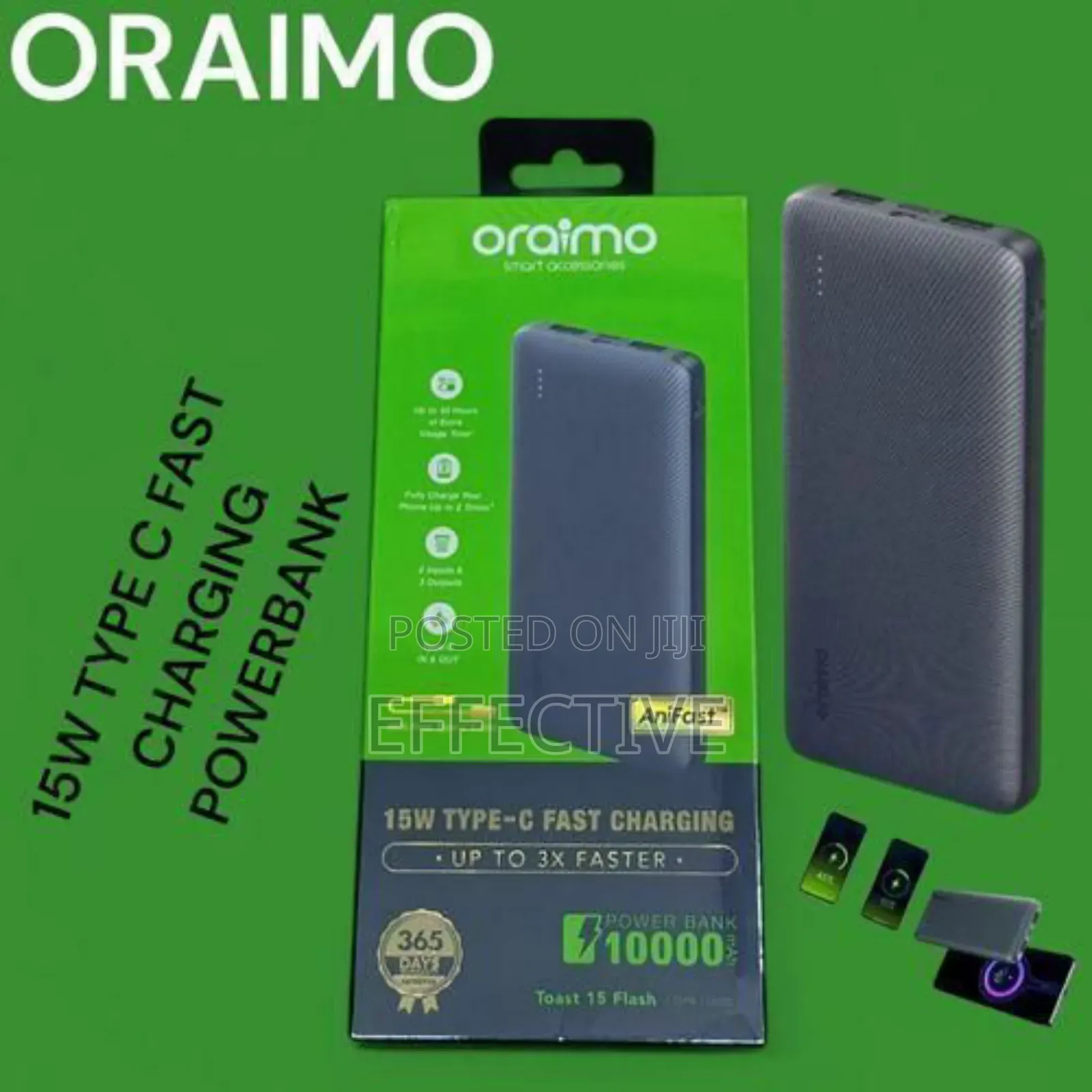 Oraimo Toast 15 Flash Power Bank (Model Opb-1100d).