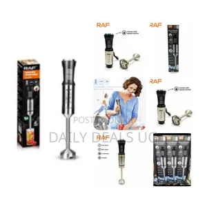 Raf Hand Blender Stick Mixer 21 Speeds Stainless Steel Blades Food