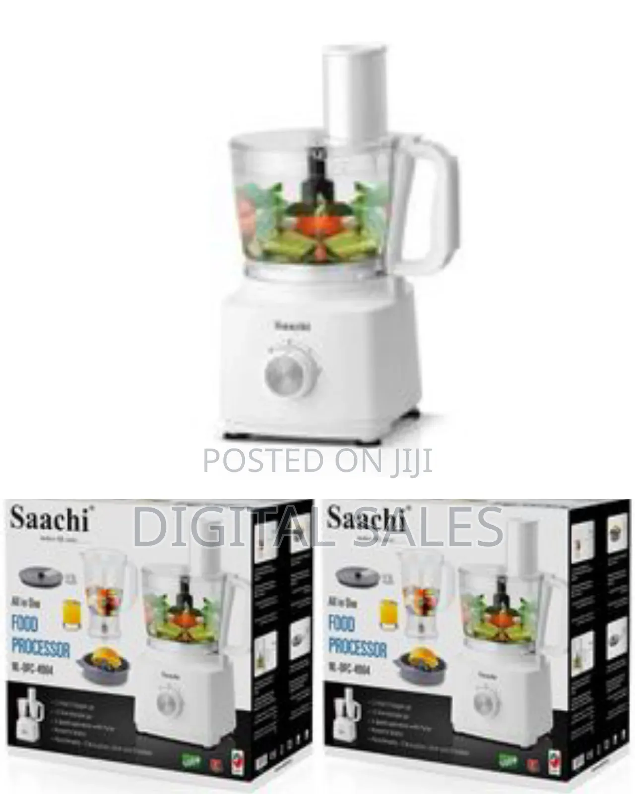 Saachi Food Processor Blender- White