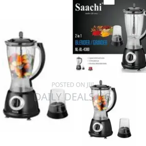 Saachi 2 in 1 Blender /Grinder - Black