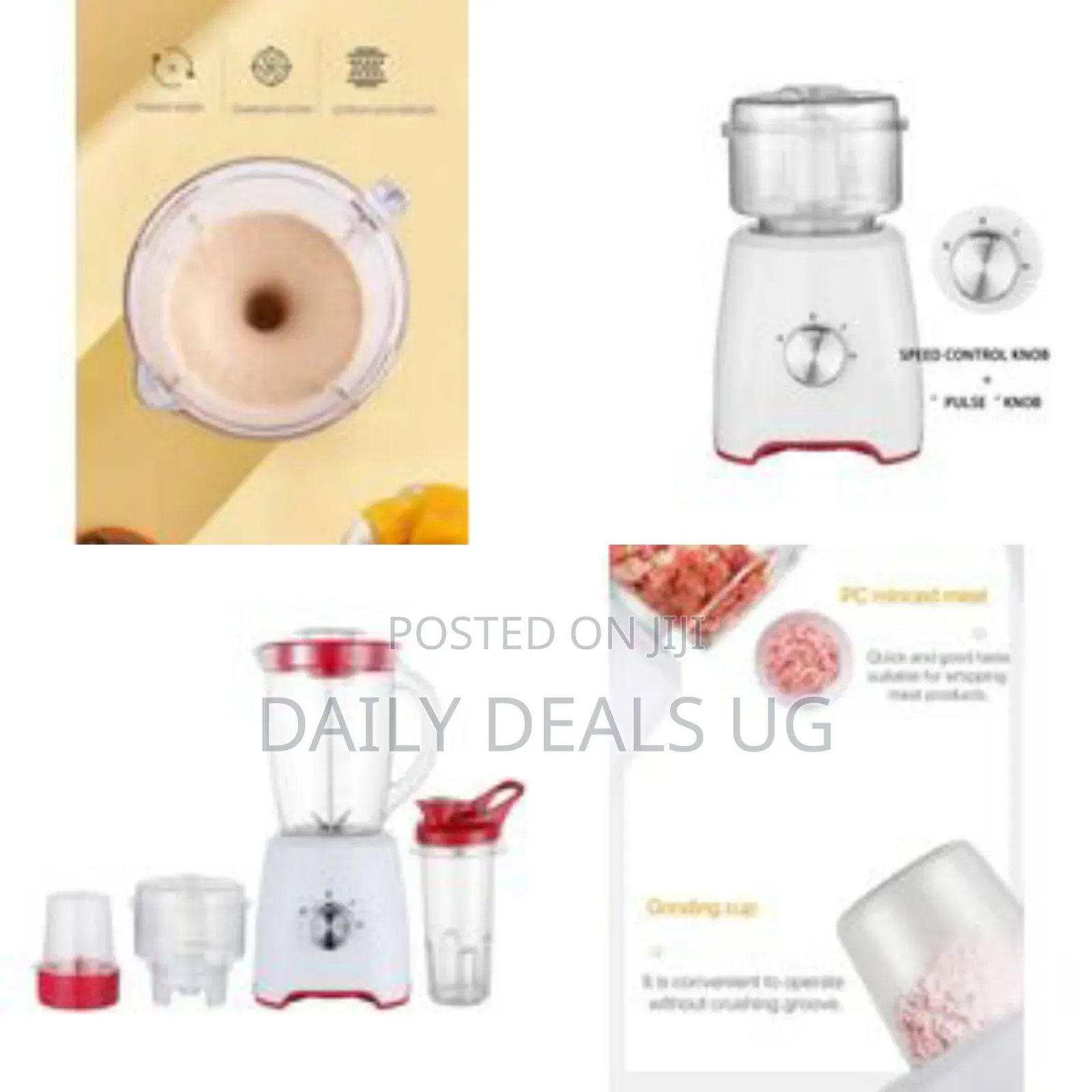 Cntronic 1.6l 1200w Multi-Function 4in1 Electric Countertop Blender