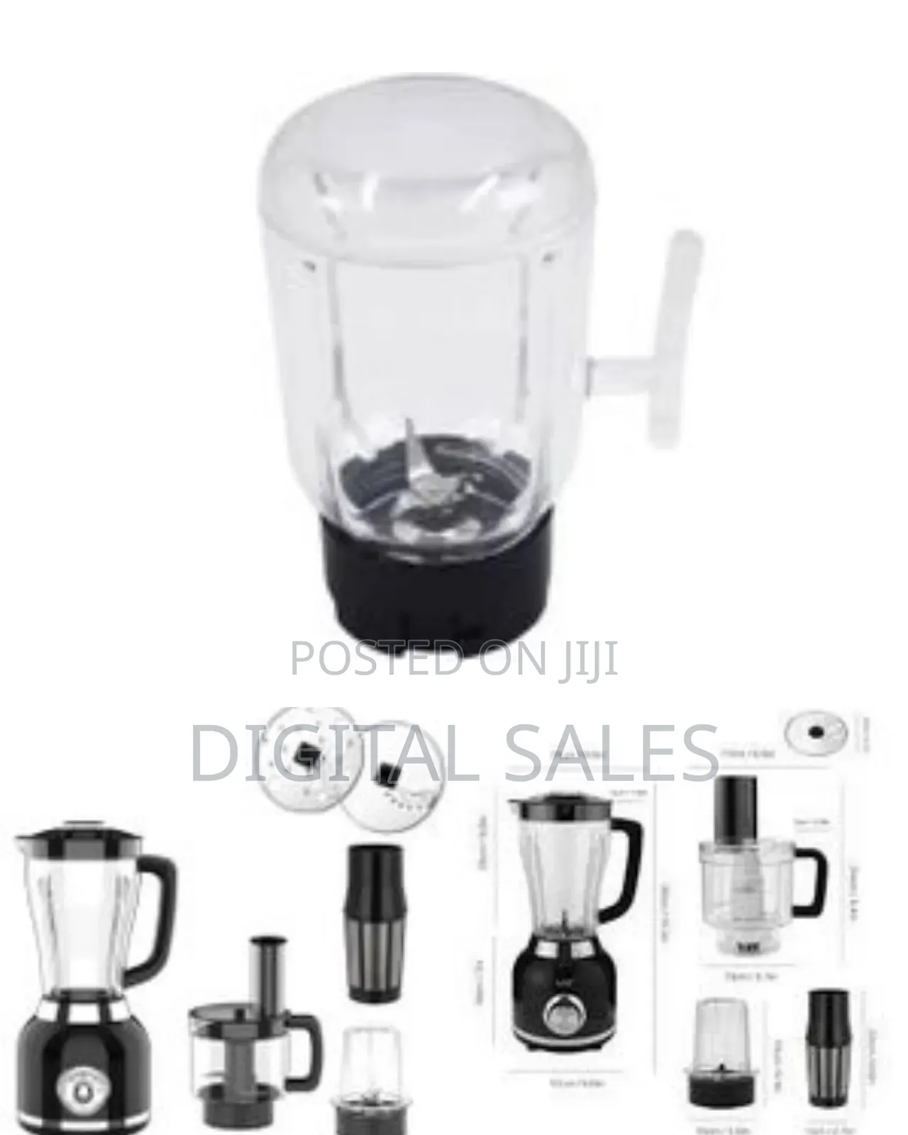 6 in 1 Multifunctional Electric Table Super Blender With 1.5l Pc