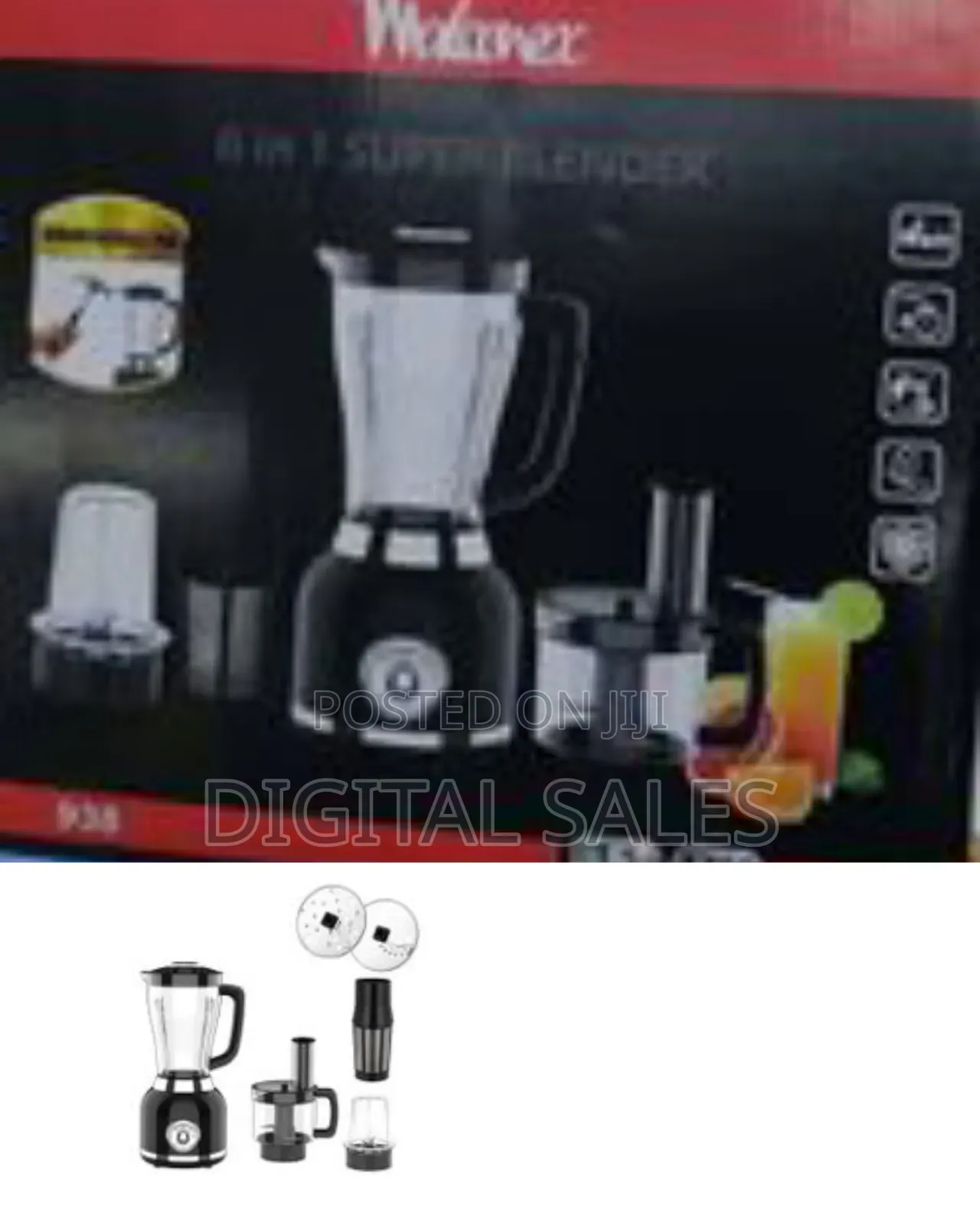 6 in 1 Multifunctional Electric Table Super Blender With 1.5l Pc