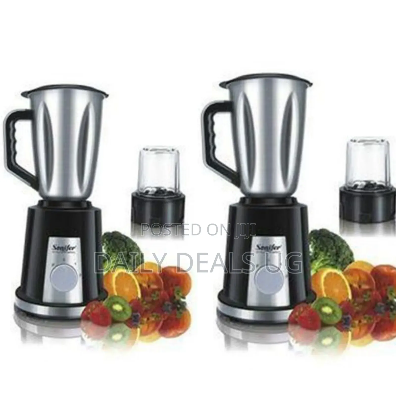 Saachi 2 in 1 Blender/Grinder With Unbreakable Jars, 1.5litre, Black