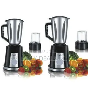 Saachi 2 in 1 Blender/Grinder With Unbreakable Jars, 1.5litre, Black