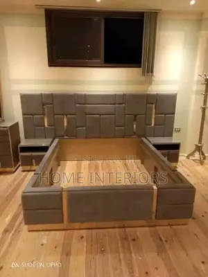 Brown Bed With Two Storage Drawers