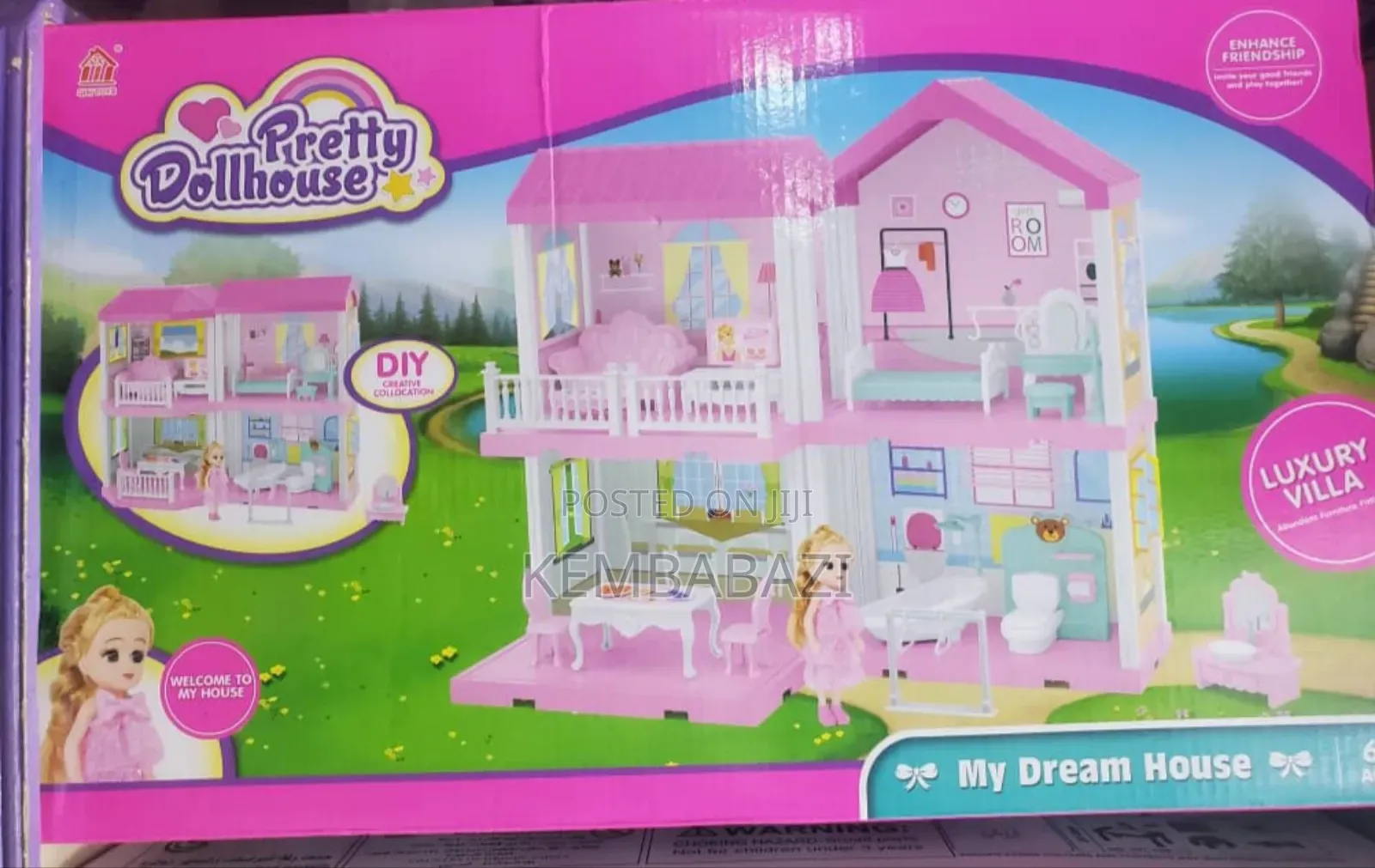 Pretty Doll House Toy Set