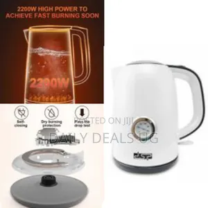 DSP 1.7 Litre Portable Hot Water Boiling Electric Kettle- White