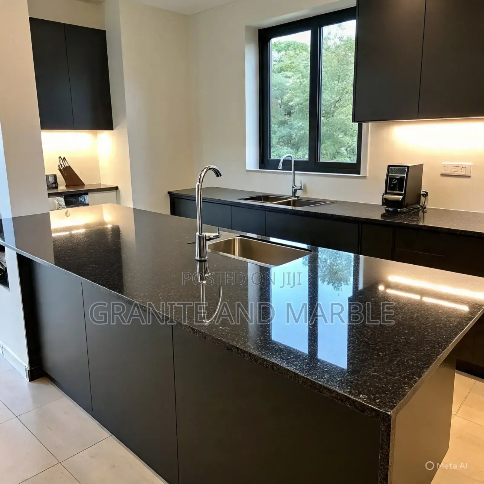 Black Galaxy Granite – Kitchen Countertops