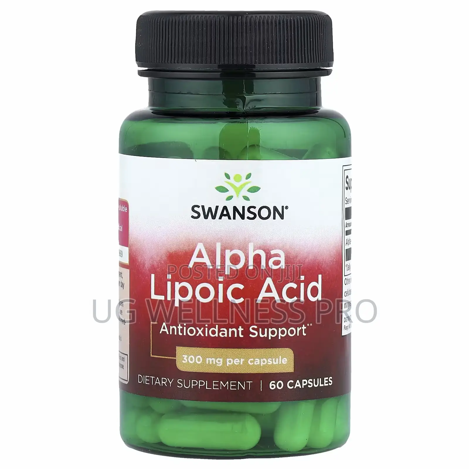 Swanson Alpha Lipoic Acid Antioxidant Support 300 Mg 60 Capsules