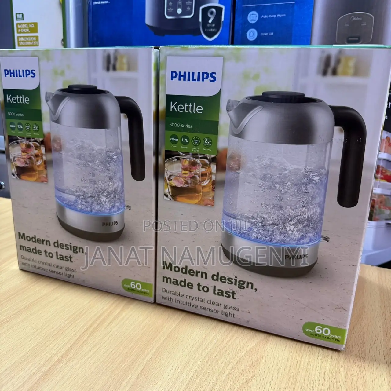 Philips 1.7 Litre Glass Kettle