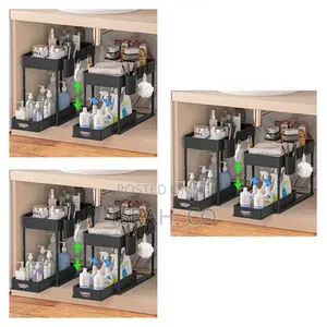 Under Sliding Cabinet Basket Organizer
