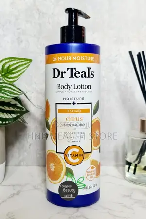 Dr Teals Vitamin C Brightening Lotion.