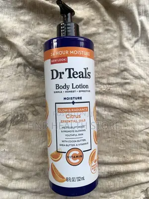 Dr Teals Vitamin C Brightening Lotion.