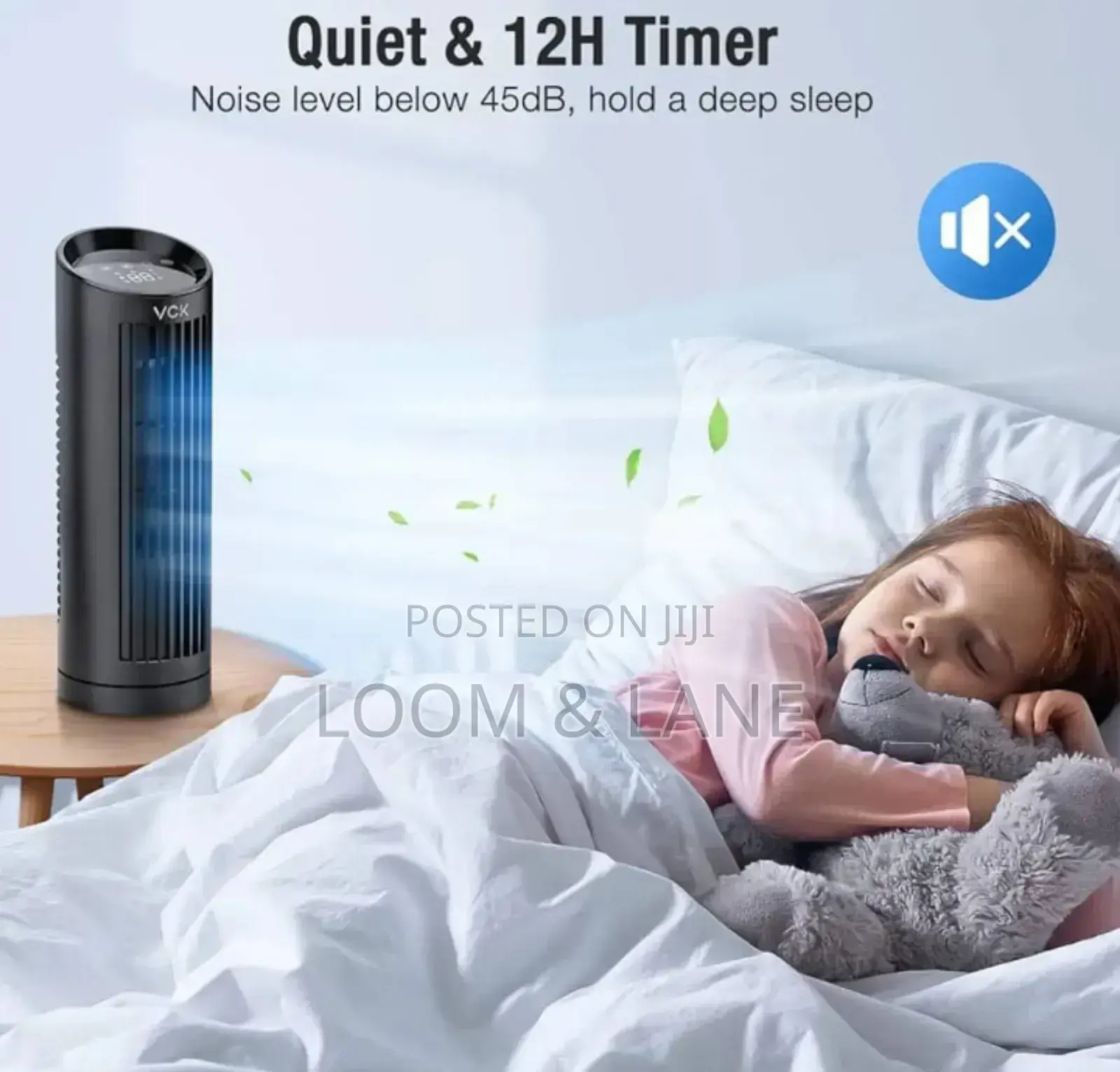 Digital Silent Bladeless Tower Fan