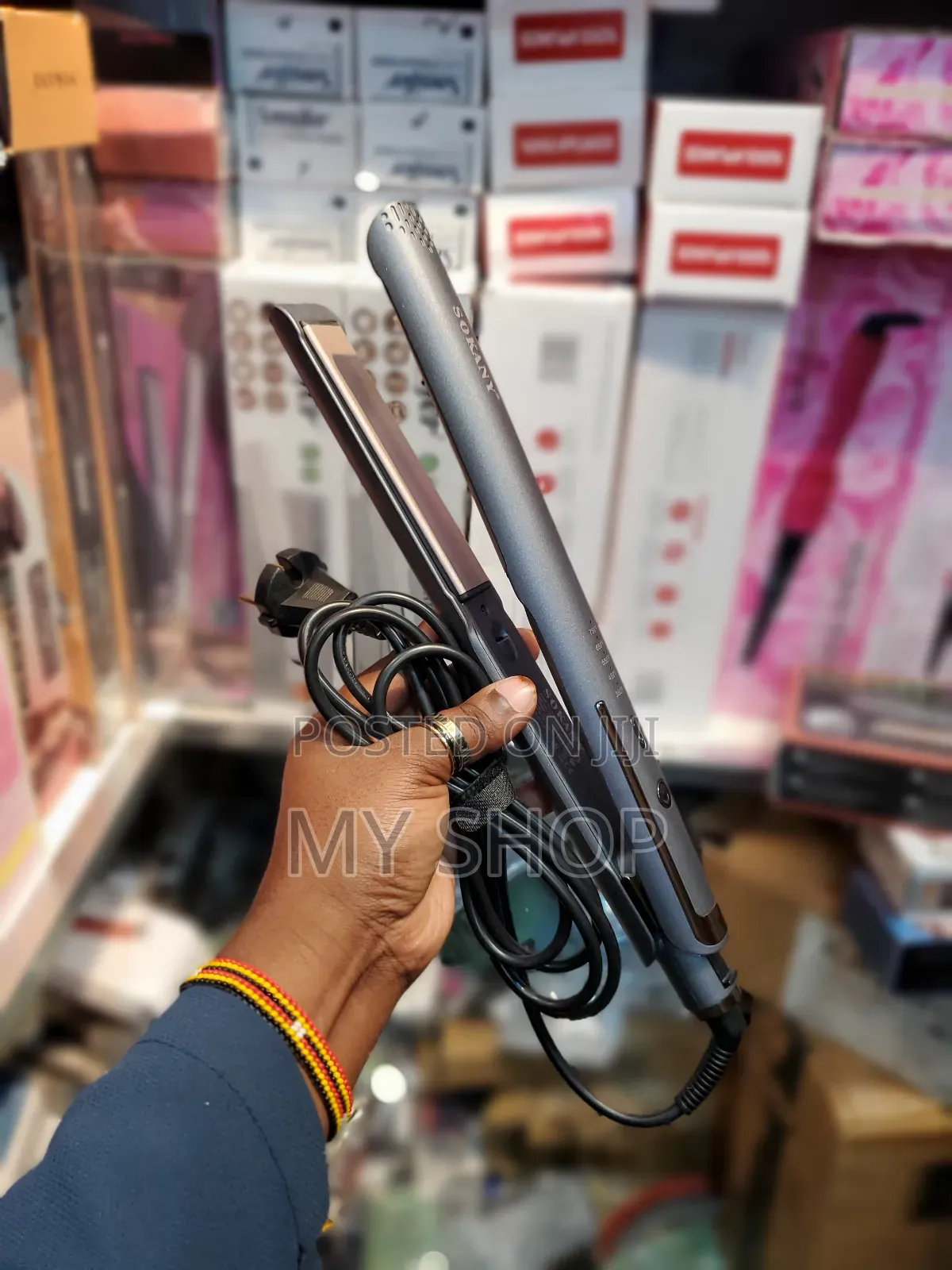 Pressing Hair Iron