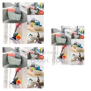 Kitchen Sink Shelf Soap Sponge Drain Rack Holder