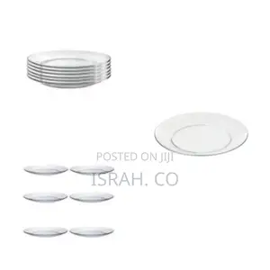 Clear Glass Round Side Plates
