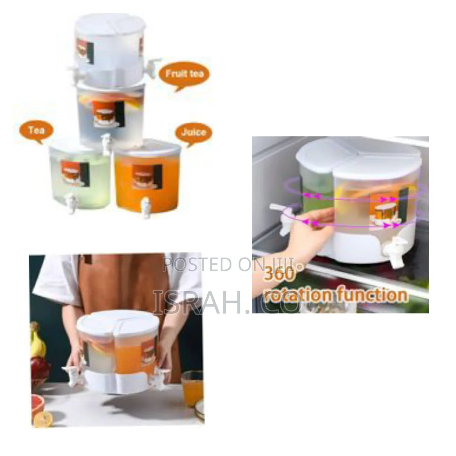 3in1 Rotating Tap 5.2l Drink Dispenser