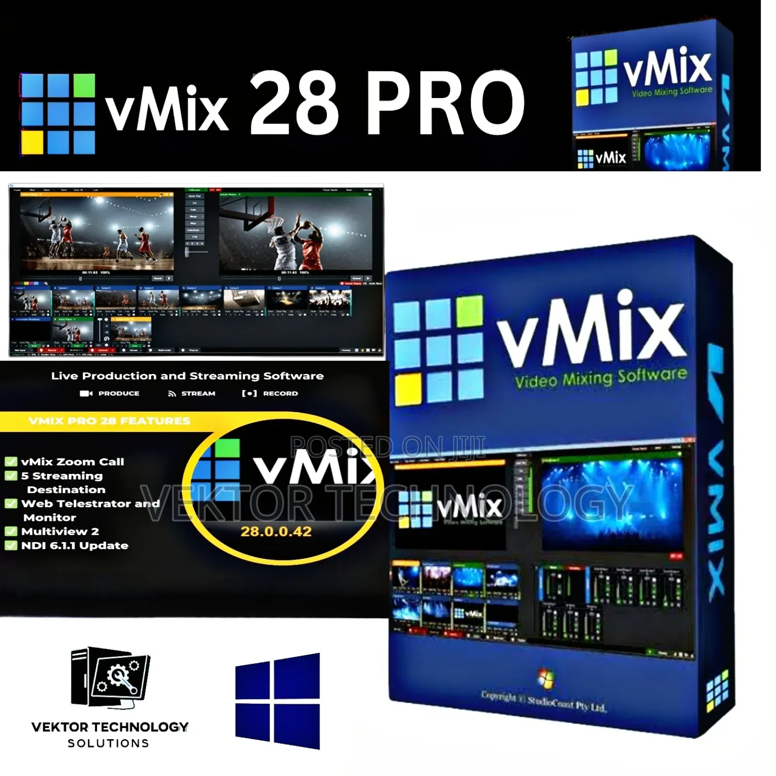 Vmix 28 Pro - Lifetime License (Windows)