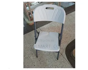 Foldable Plastic White Chair