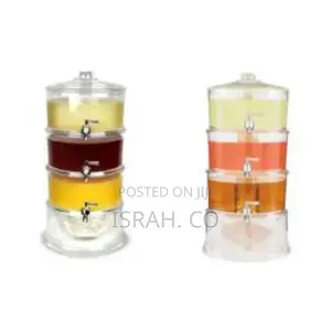 Acrylic 3-Tier Water, Juice Drink Dispenser