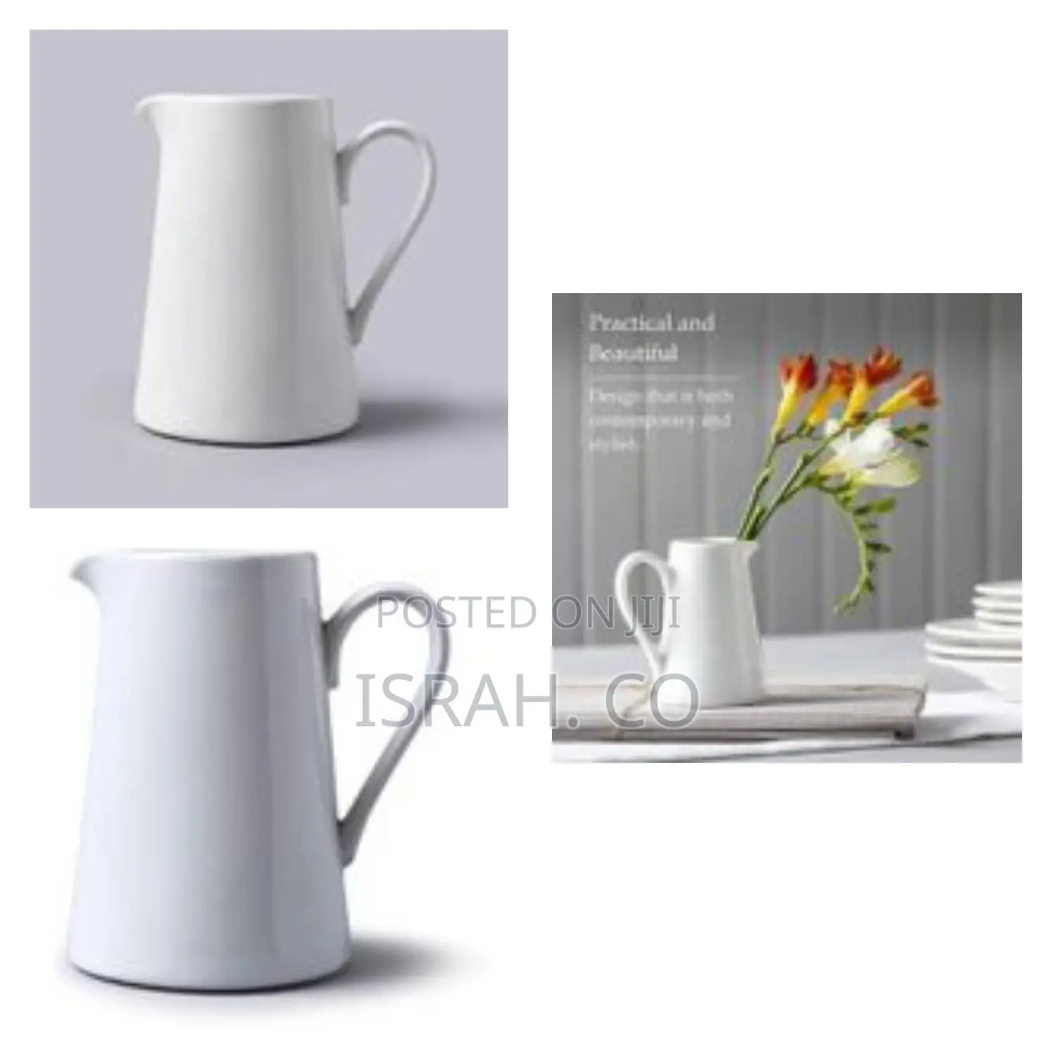Ceramic Flower Vase White