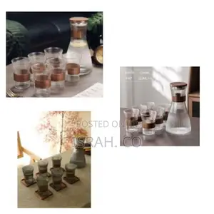 5 PCS Glass Water Jug Pitcher Set