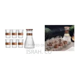 5 PCS Glass Water Jug Pitcher Set