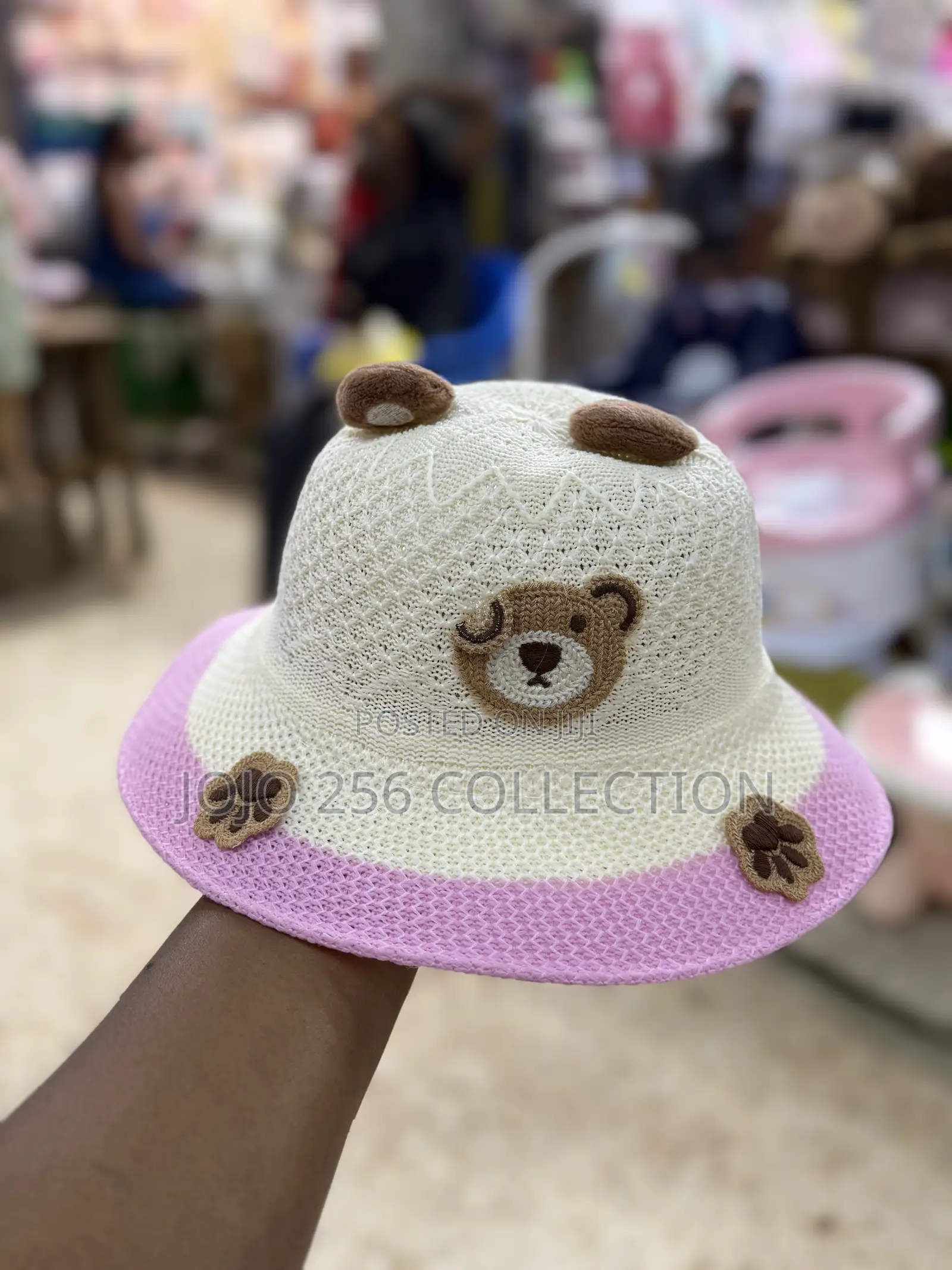 Kids Hats With Teddy Bear