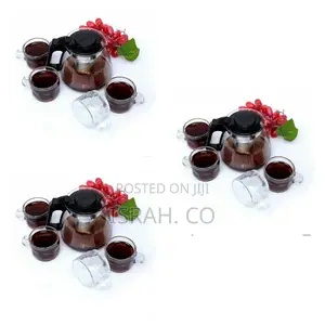 5 PCS Heat Resistant Glass Coffee Tea Set