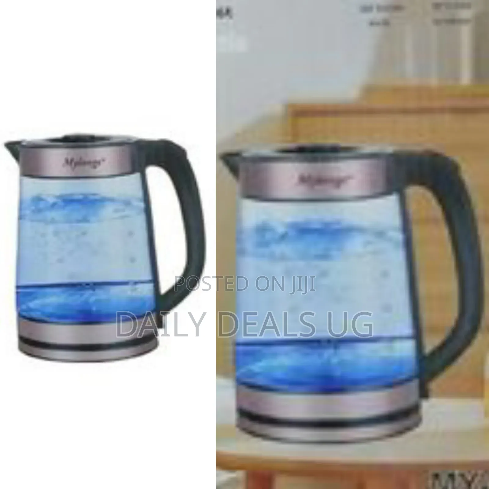 Mylongs 2.2 Litre Glass Electric Milk Water Boiling Kettle- Clear
