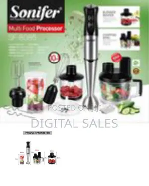 Sonifer 10-in-1 Stainless Steel Hand Blender Set, 800 Watt, 800 Ml