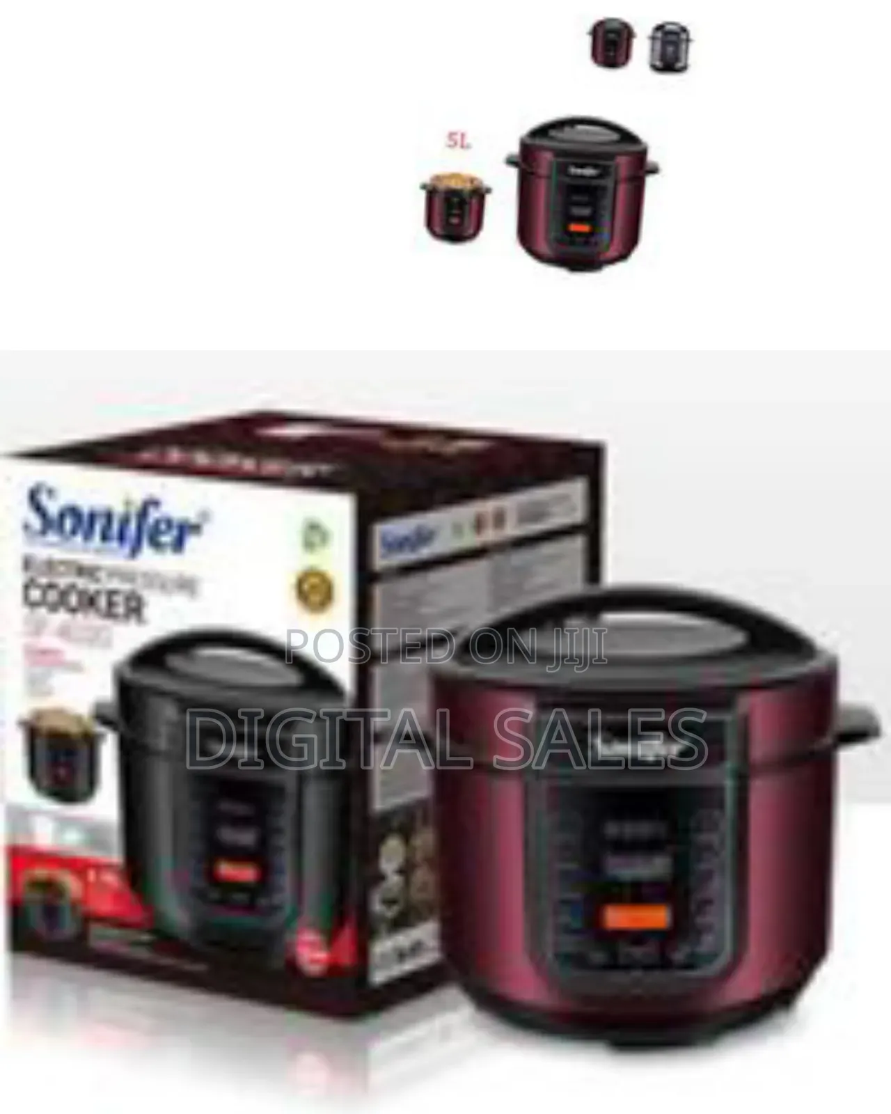 Sonifer Multi Function 5l Electric Pressure Cooker Rice Cooker Steamer