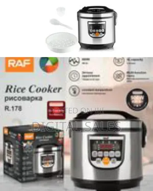 Raf 5l Electric Digital Rice Cooker With Rice Measuring Cup Spoon