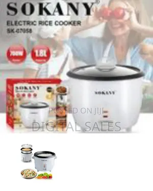Sokany 1.8 L 700w Electric Automatic Rice Cooker Rice Steam0