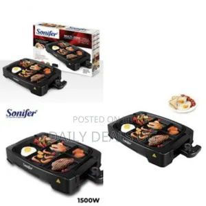 Sonifer Electric Multi Portion Grill Powerful Electric BBQ Grill Cooke