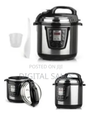 Raf 6l Electric Rice Pressure Cooker Steamer Pot- Silver