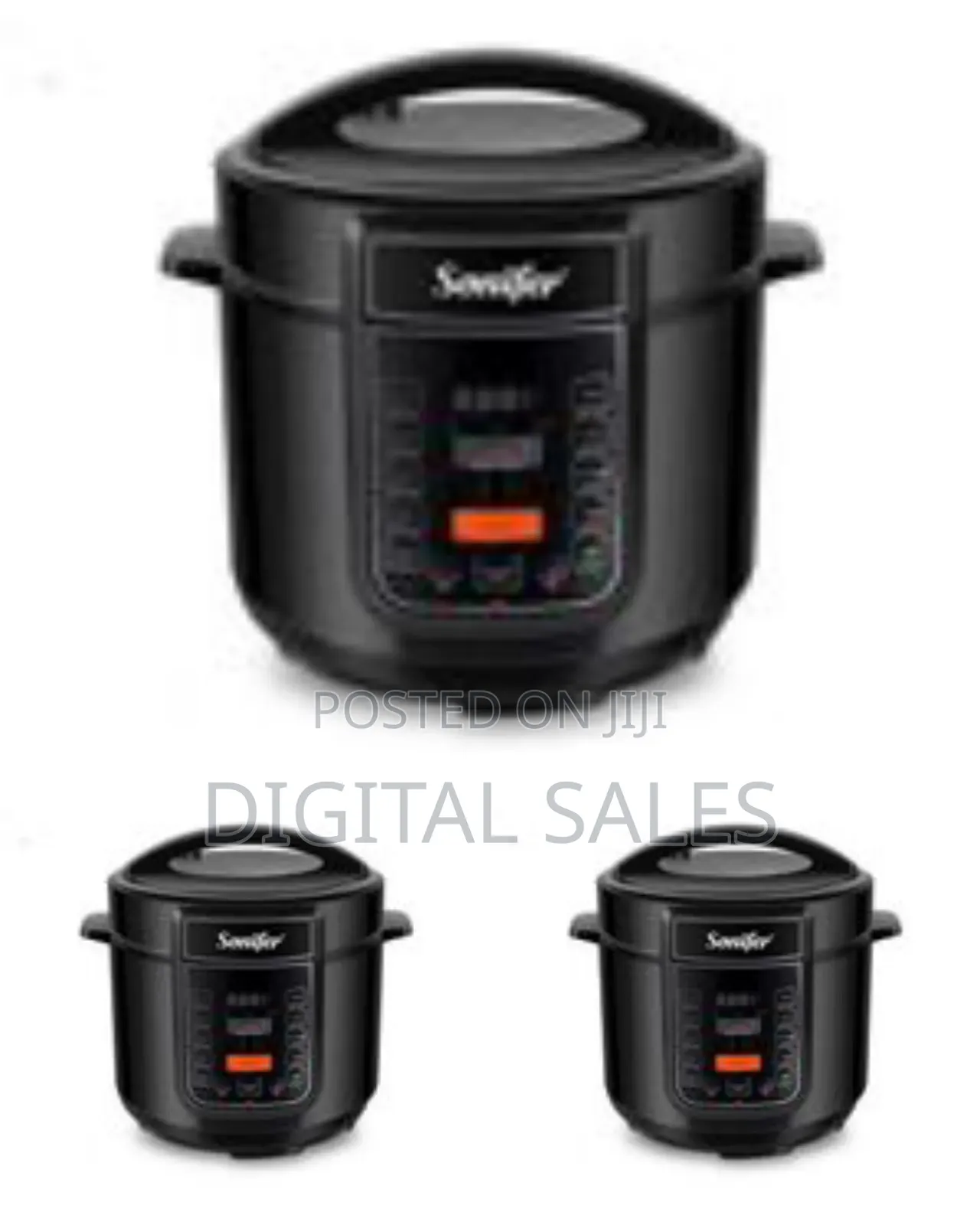 Sonifer Function 6l Electric Pressure Cooker Rice Cooker Steamer -