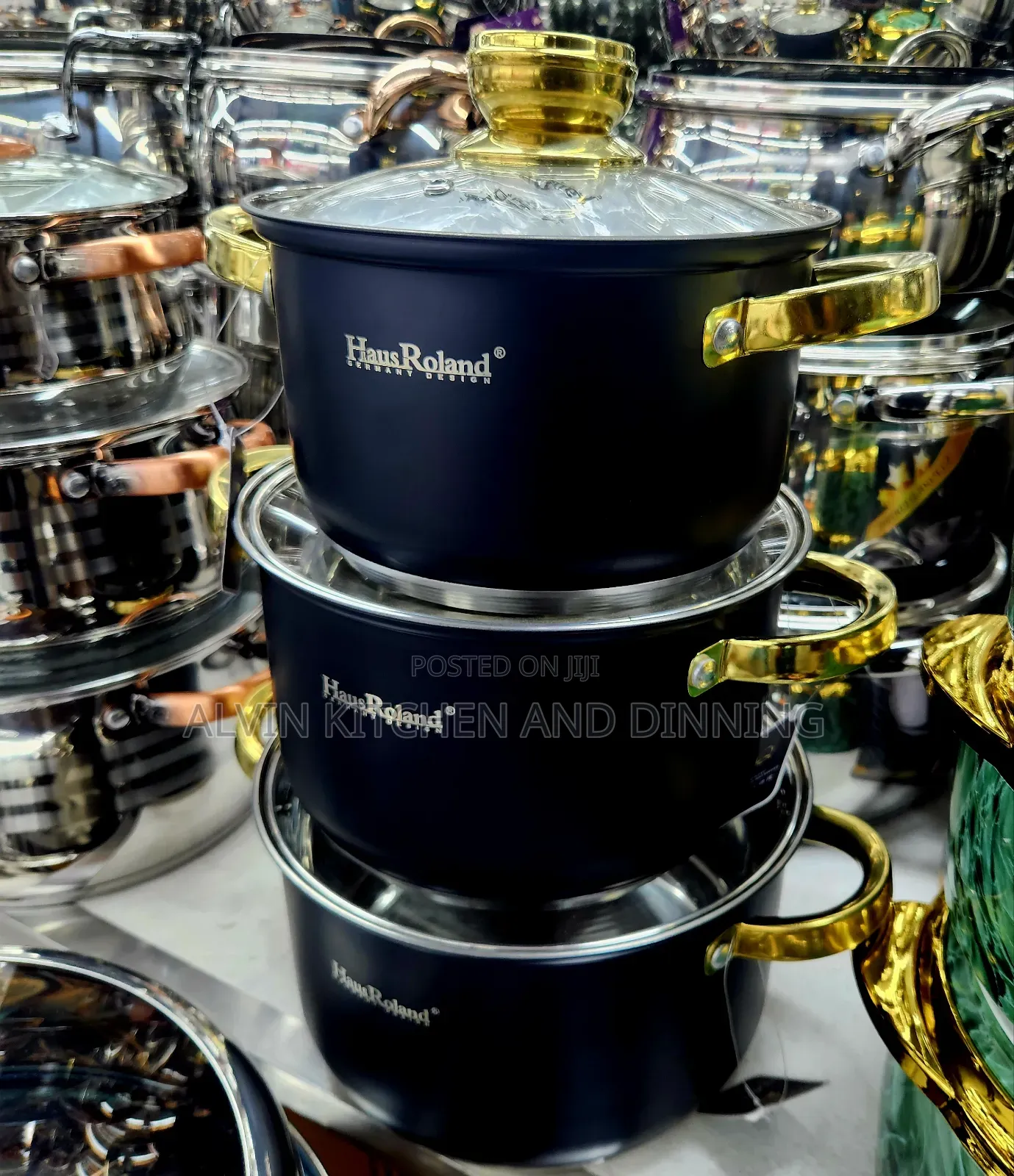 Saucepan With Glass Cover/Cookware Set of 3pcs